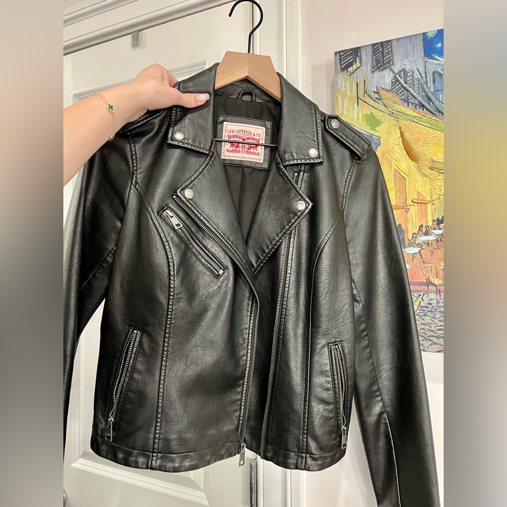 Levi’s Black Faux Leather Jacket